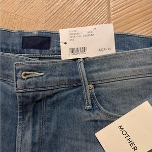 Mother Intermix The Midrise Dazzler Ankle Fray Jeans - NWT